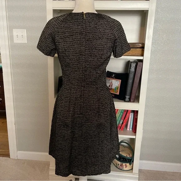 NWT Club Monaco Davin Tweed Fit and Flare Dress w/ Pockets Sz 2 - Picture 5 of 11
